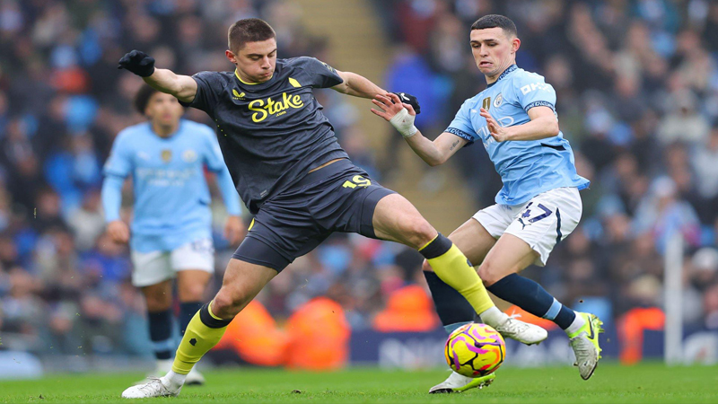Sức mạnh và phong độ Everton vs Manchester City